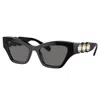 Swarovski Sk 6021 100181 53mm Womens Irregular Sunglasses In Black