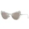 Swarovski Sk 7011 4001ap 56mm Womens Irregular Sunglasses In Metallic