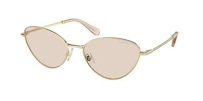 Pre-owned Swarovski Sk 7014 Pale Gold Brown Photo 4013m4 Sunglasses