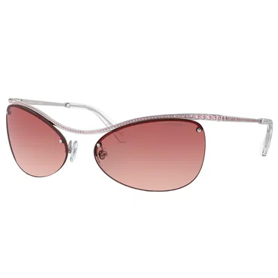 Swarovski Sk 7018 4001a5 63mm Womens Irregular Sunglasses In Silver