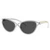 Swarovski Sk 7025 400187 58mm Womens Cat-eye Sunglasses In Silver