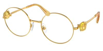 Swarovski Sk1001 Women's Glasses, Gold, Size 53 In Gray