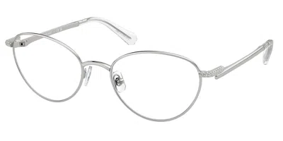 Swarovski Sk1002 Women's Glasses, Silver, Size 53