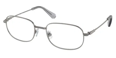 Swarovski Sk1005 Women's Glasses, Gunmetal, Size 52 In Silver