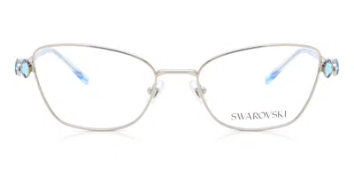 Swarovski Sk1006 Women's Glasses, Silver, Size 53