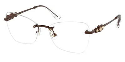 Swarovski Sk1014 Women's Glasses, Brown, Size 55