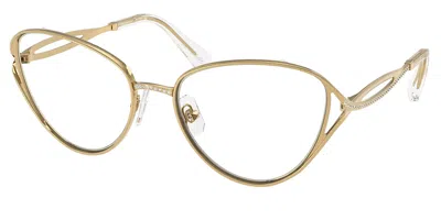 Swarovski Sk1017 Women's Glasses, Gold, Size 57