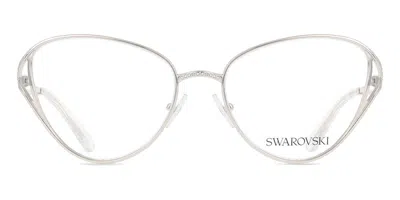 Swarovski Sk1017 Women's Glasses, Silver, Size 57