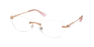 Swarovski Sk1031 4014 Women's Glasses Gold Size 56 - Free Lenses - Blue Light Block Available