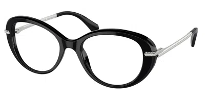 Swarovski Sk2001 Women's Glasses, Black, Size 50 In Multi