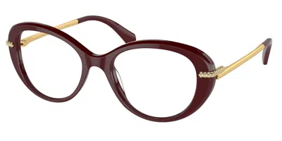 Swarovski Sk2001 Women's Glasses, Red, Size 52 In Multi