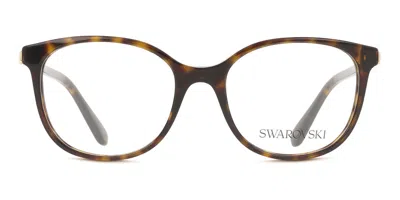 Swarovski Sk2002 Women's Glasses, Tortoiseshell, Size 51 In Black
