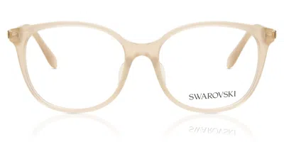 Swarovski Sk2002f Asian Fit Women's Glasses, Brown, Size 54 In Neutral