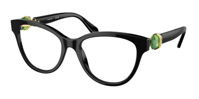 Swarovski Sk2004 Women's Glasses, Black, Size 52