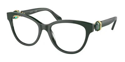Swarovski Sk2004 Women's Glasses, Green, Size 52
