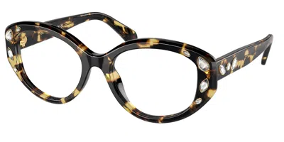 Swarovski Sk2006 Women's Glasses, Tortoiseshell, Size 52 In Brown