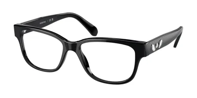 Swarovski Sk2007 Women's Glasses, Black, Size 52