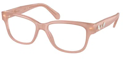Swarovski 52mm Rectangle Optical Glasses In Brown