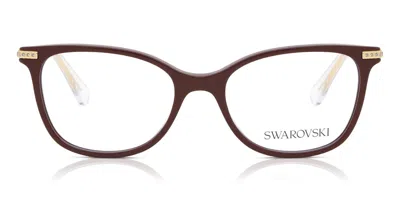 Swarovski Sk2010 Women's Glasses, Burgundy, Size 52