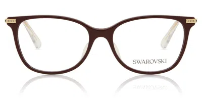 Swarovski Sk2010f Asian Fit Women's Glasses, Burgundy, Size 54