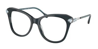 Swarovski Sk2012 Women's Glasses, Blue, Size 53 In Black