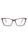 Swarovski Sk2015 Rectangle-frame Glasses In Red