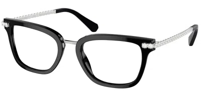 Swarovski Sk2018 Women's Glasses, Black, Size 52 In Multi