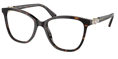Swarovski Sk2020f Asian Fit Women's Glasses, Tortoiseshell, Size 55 In Brown
