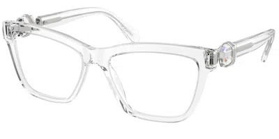 Swarovski Sk2021 Women's Glasses, Clear, Size 53 In Transparent