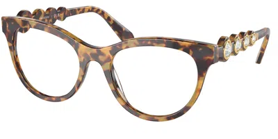 Swarovski Sk2025 1040 Women's Glasses Tortoiseshell Size 52 - Free Lenses - Blue Light Block Available