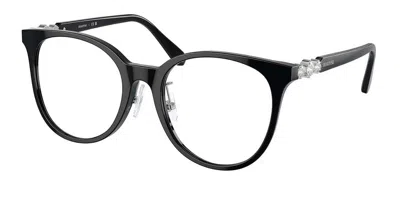 Swarovski Sk2027d Asian Fit Women's Glasses, Black, Size 53