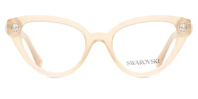 Swarovski Sk2028 Women's Glasses, Brown, Size 51 In Neutral