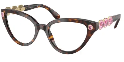 Swarovski Sk2028 Women's Glasses, Tortoiseshell, Size 51 In Green