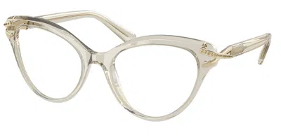 Swarovski Sk2030 Women's Glasses, Brown, Size 53 In Neutral