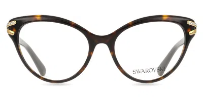 Swarovski Sk2030 Women's Glasses, Tortoiseshell, Size 53 In Brown