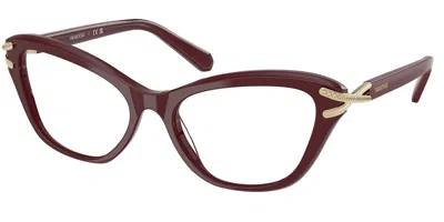 Swarovski Sk2031 Women's Glasses, Red, Size 53
