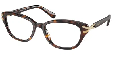 Swarovski Sk2032 Women's Glasses, Tortoiseshell, Size 52 In Brown