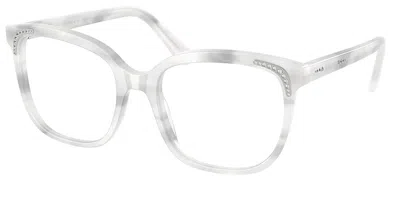 Swarovski Sk2033 Women's Glasses, White, Size 54 In Gray