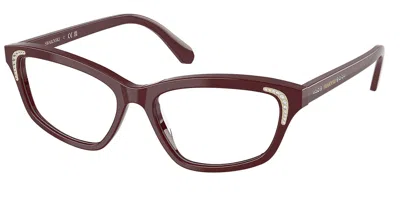 Swarovski Sk2034 Women's Glasses, Red, Size 52