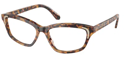 Swarovski Sk2034 Women's Glasses, Tortoiseshell, Size 52 In Brown