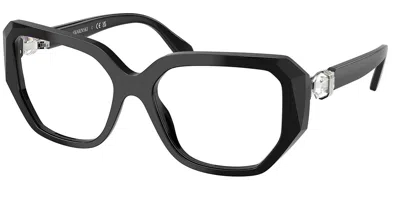 Swarovski Sk2035 Women's Glasses, Black, Size 53