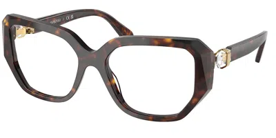 Swarovski Sk2035 Women's Glasses, Tortoiseshell, Size 53 In Brown