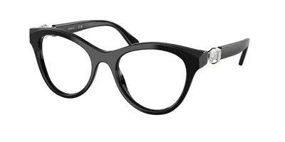 Swarovski Sk2036f Asian Fit 1001 Women's Glasses Black Size 52 - Free Lenses - Blue Light Block Available