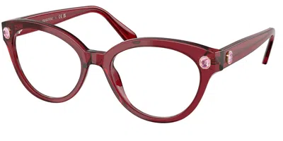 Swarovski Sk2037 Women's Glasses, Clear, Size 52
