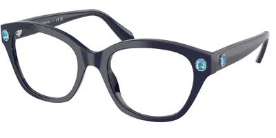 Swarovski Sk2038 Women's Glasses, Blue, Size 53 In Black