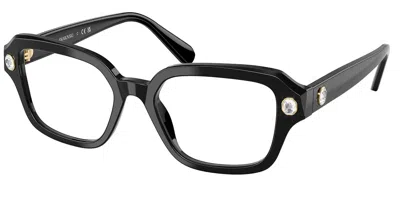 Swarovski Sk2039 Women's Glasses, Black, Size 50