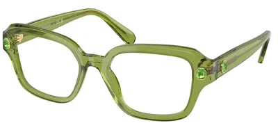 Swarovski Sk2039 Women's Glasses, Green, Size 50