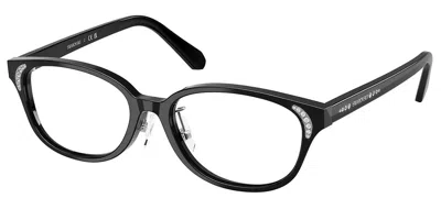 Swarovski Sk2040d Asian Fit Women's Glasses, Black, Size 52