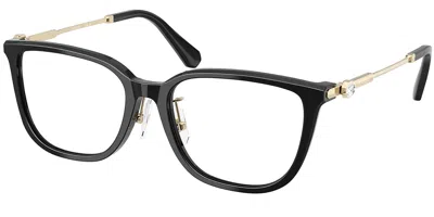 Swarovski Sk2041d Asian Fit Women's Glasses, Black, Size 54 In Multi