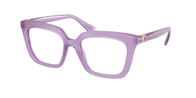 Swarovski Sk2043f Asian Fit 1075 Women's Glasses Purple Size 51 - Free Lenses - Blue Light Block Available In Pattern